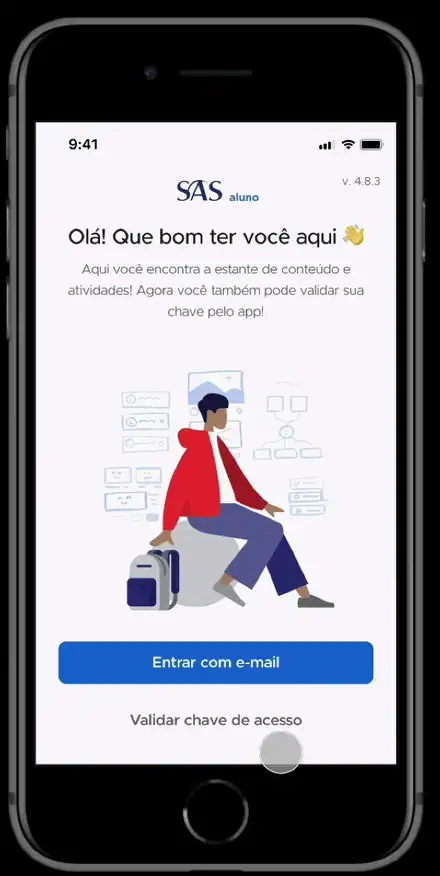 O protótipo navegável usado no teste